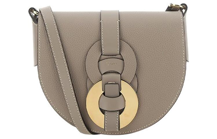

Chloé Седловидная сумка через плечо из гладкой телячьей кожи малого размера для женщин светло-серого цвета