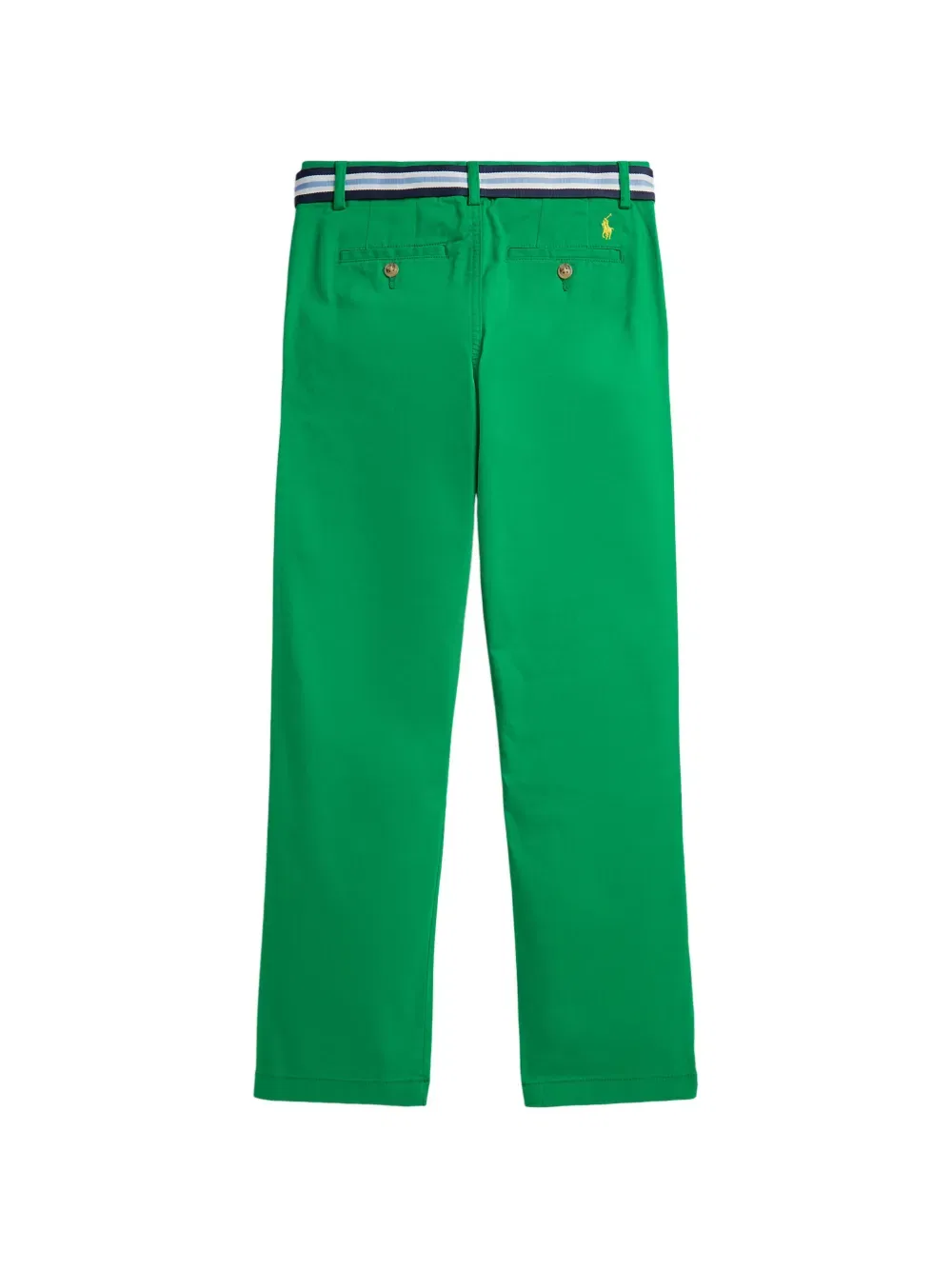 Узкие брюки из саржи с карманами Polo Ralph Lauren Kids, зеленый — фото 2