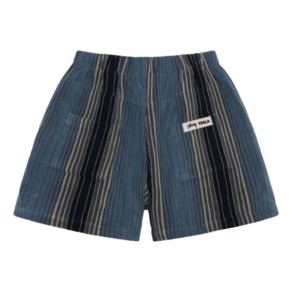 

Шорты x tekla terry shorts 'multi striped' Stussy, синий