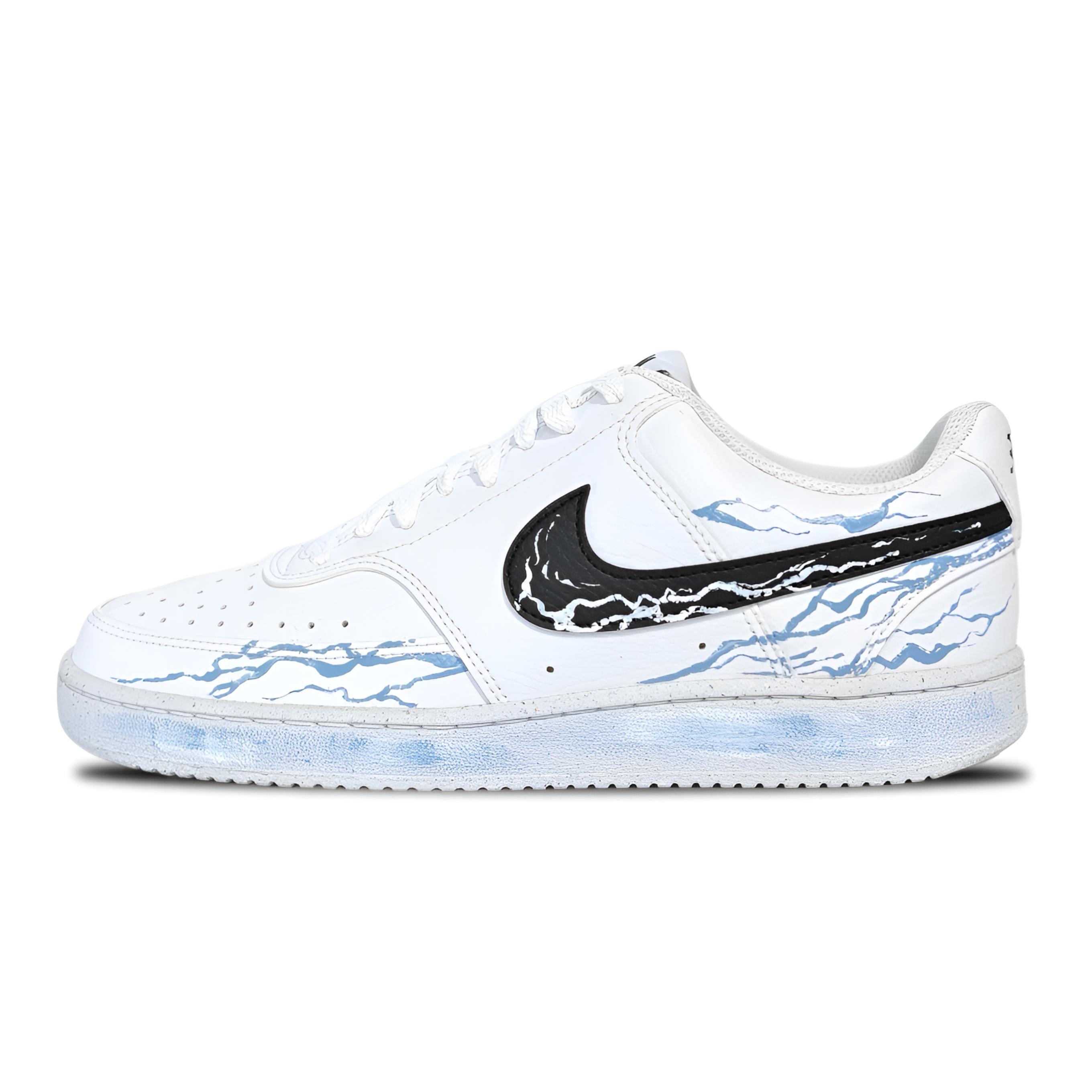 

Nike Кроссовки для скейтбординга Court Vision Low Glacier Wander с устойчивым к истиранию верхом, унисекс, белые