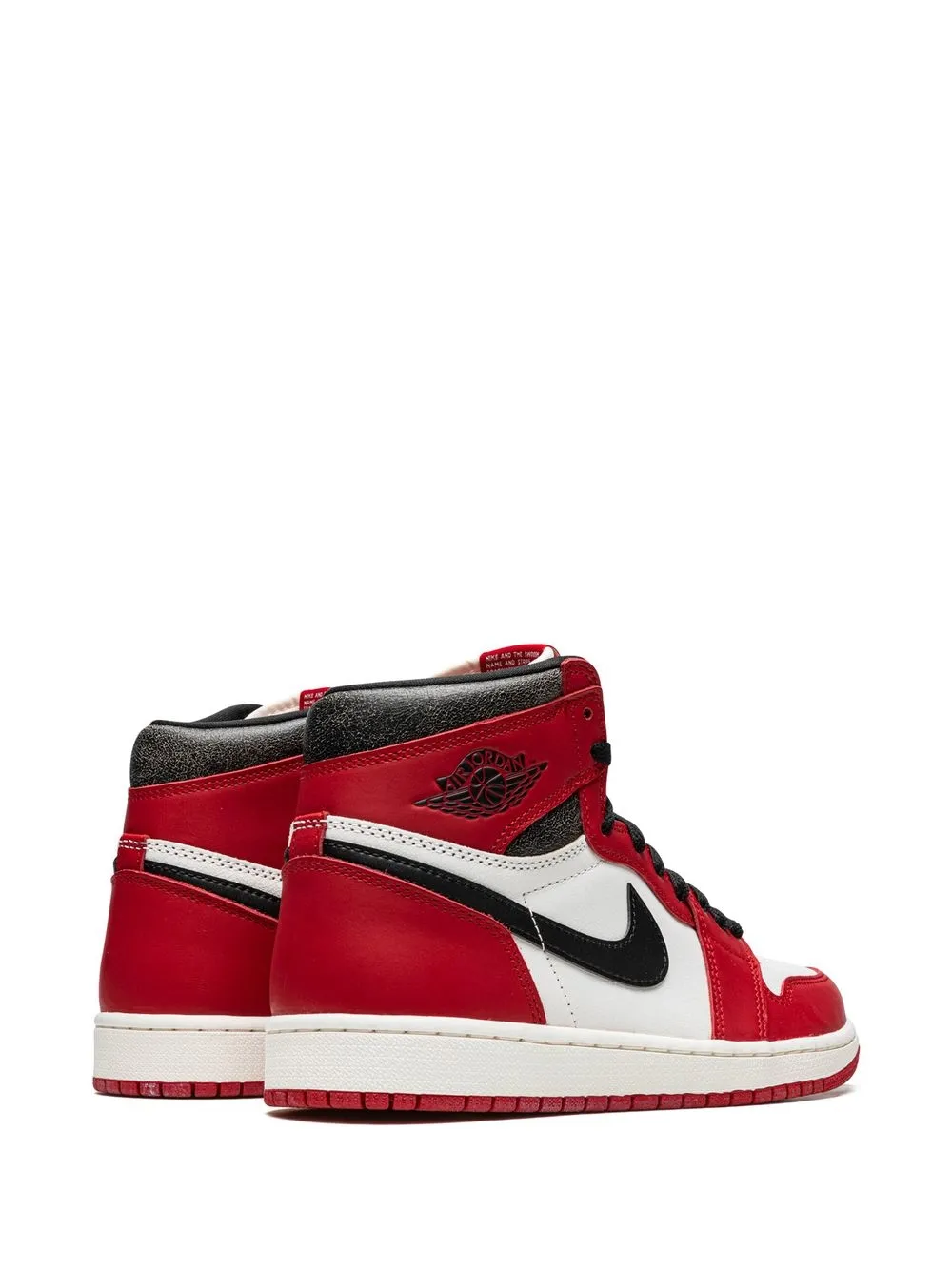 Кроссовки Air  1 Retro High OG Chicago Lost and Found Jordan, белый — фото 3
