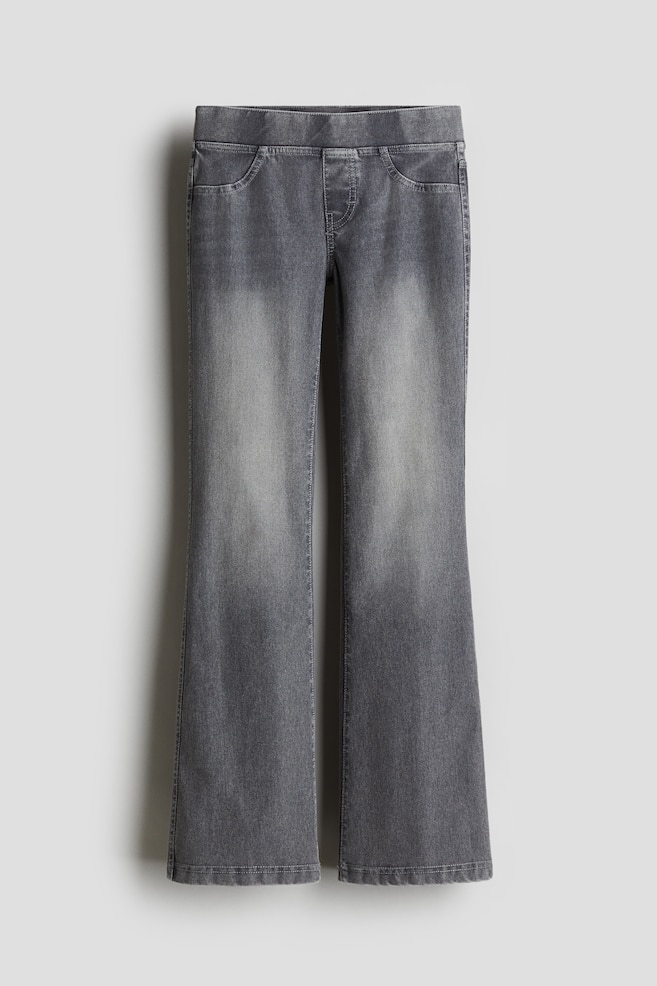 

Расклешенные брюки из джерси H&M, серый
