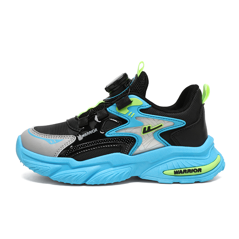 

Кроссовки для бега с низким верхом, увеличивающие рост, с защитой от ударов, износостойкие, легкие, с амортизацией WARRIOR, черный/синий
