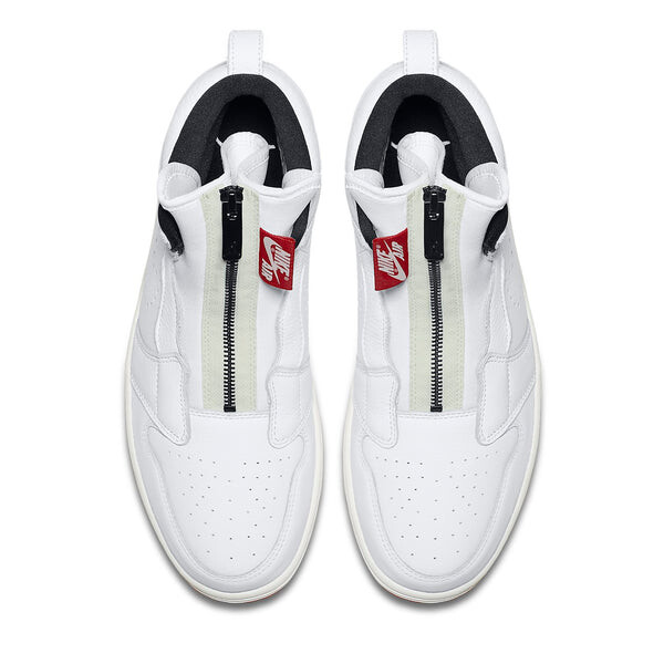 Кроссовки 1 ретро высокая молния Air Jordan, белый — фото 4