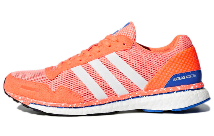 

Кроссовки Adizero Adios 3 женские с низким верхом, оранжевые/белые Adidas