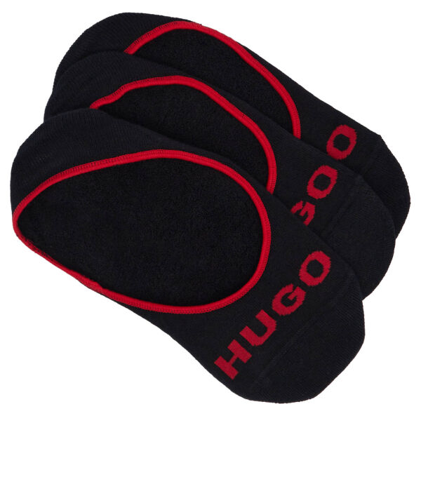 

Носки мужские Hugo Bodywear короткие 3 пары, черный/красный