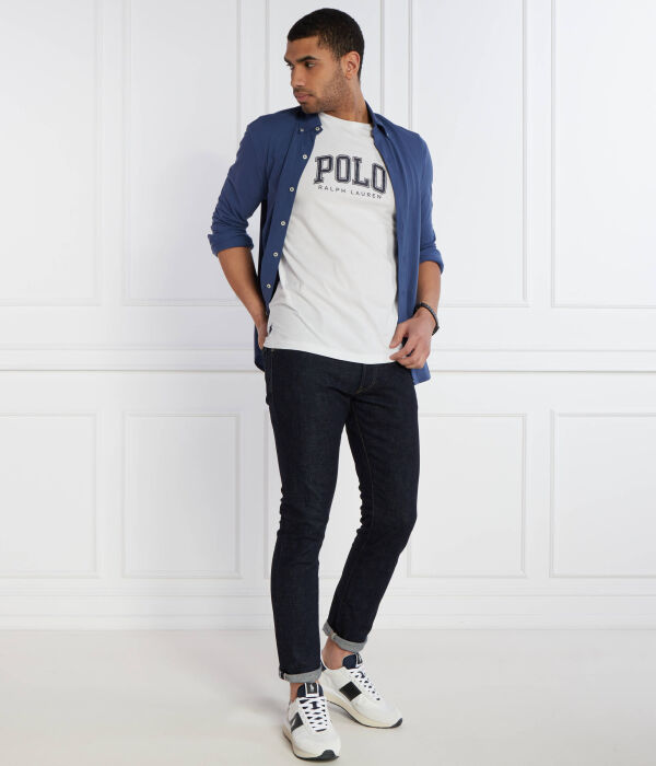 Футболка мужская Polo Ralph Lauren с надписью, белый — фото 2