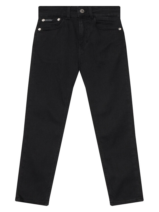 Джинсы straight fit Essential IB0IB02549 Calvin Klein Jeans, черный