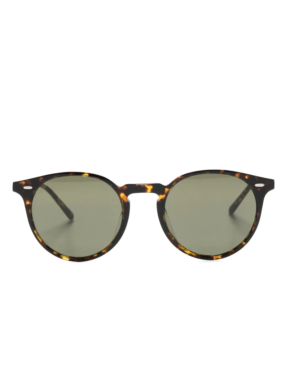 

Солнцезащитные очки N02 в круглой оправе Oliver Peoples, коричневый