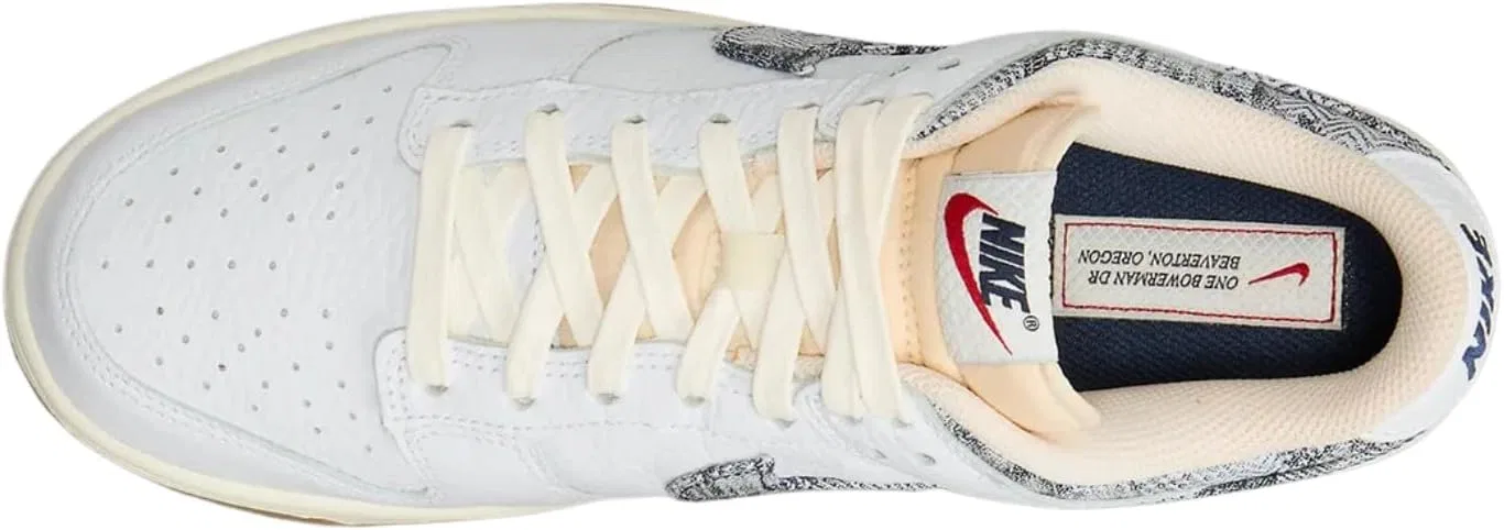 Мужские скейтбордистские кроссовки Nike Dunk Low Retro, красный/синий — фото 2