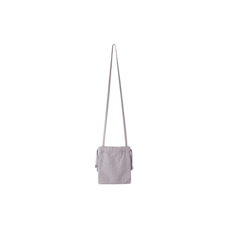 

Сумка Muji унисекс из хлопка и льна с вышивкой, розовый