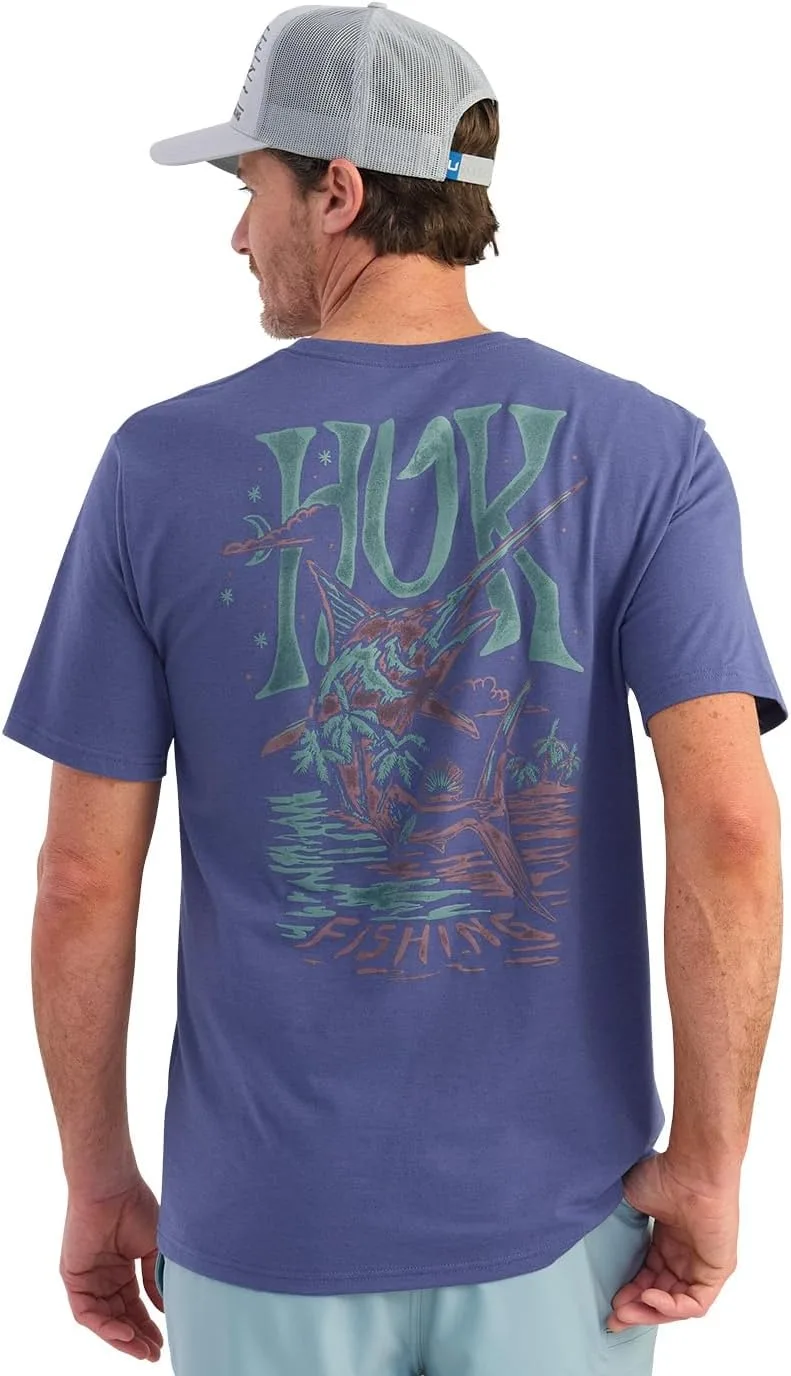 

HUK мужская футболка с коротким рукавом Performance Tee