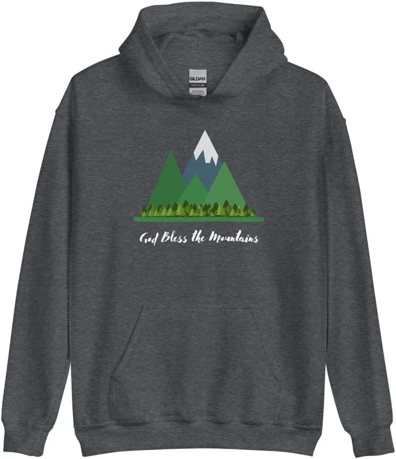 Толстовка God Bless Mountains Generic, Dark Heather