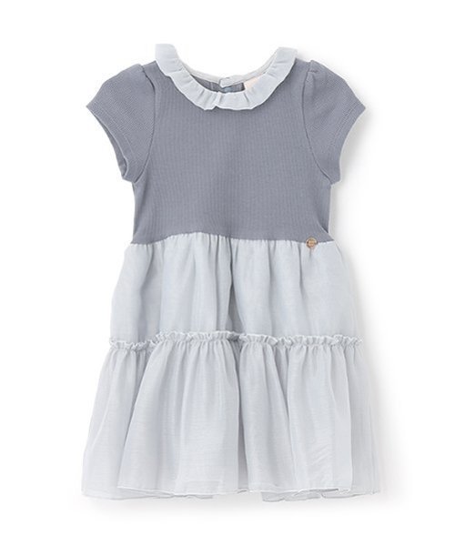 Платье из органзы Детское Petit Main, Light Blue