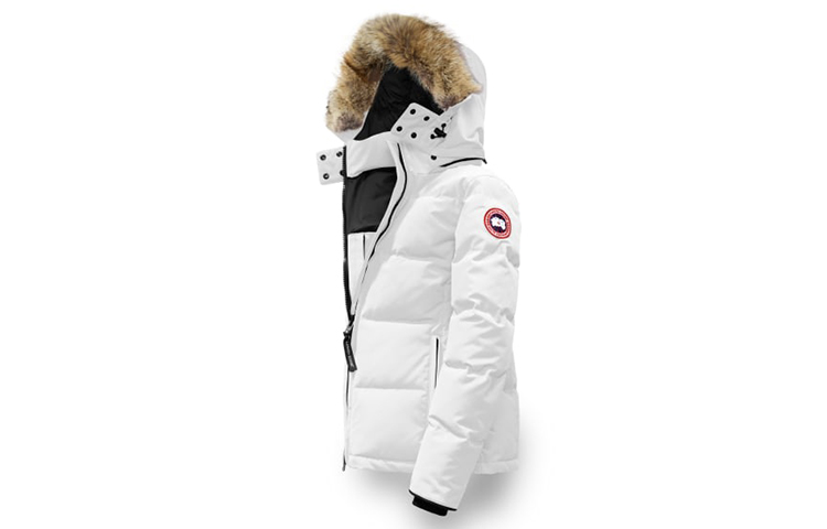 Canada Goose Белая зимняя куртка пуховик Chelsea Whitehouse для женщин серии Chelsea, Beichen White — фото 3