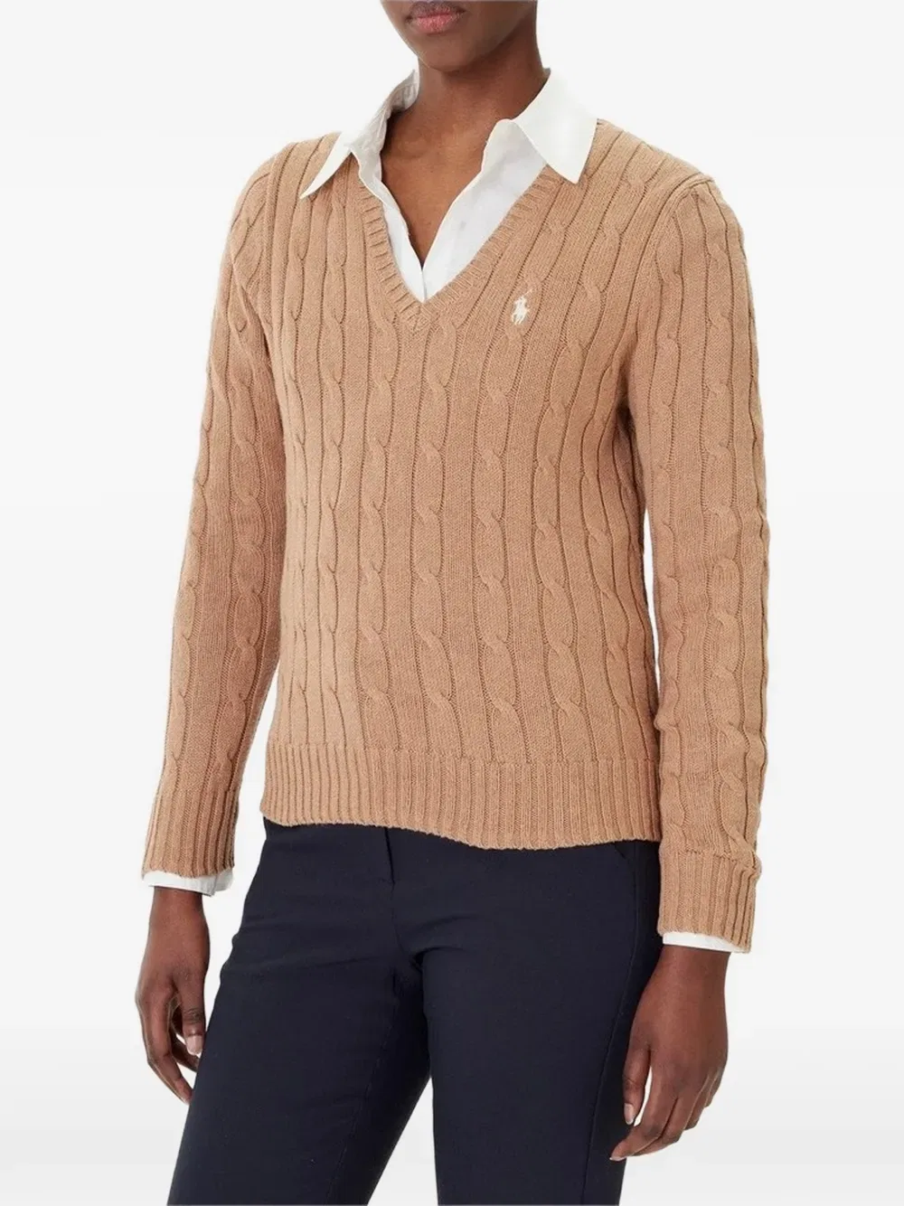 Свитер крупной вязки Polo Ralph Lauren, нейтральный
