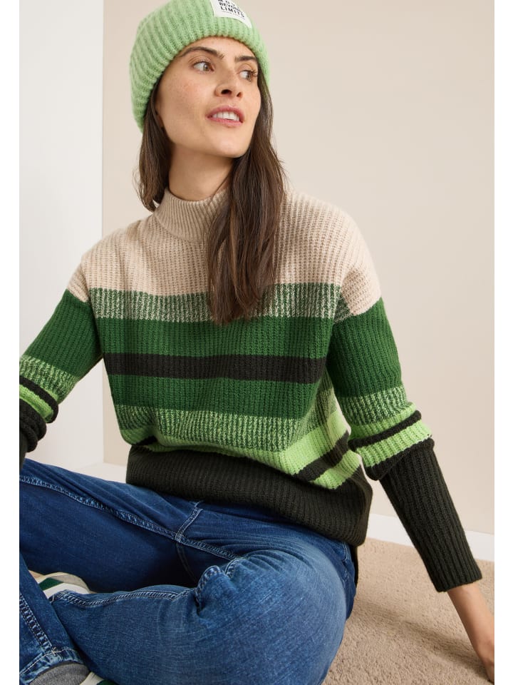 

Cecil «Полосатый свитер Мулине» зеленого цвета