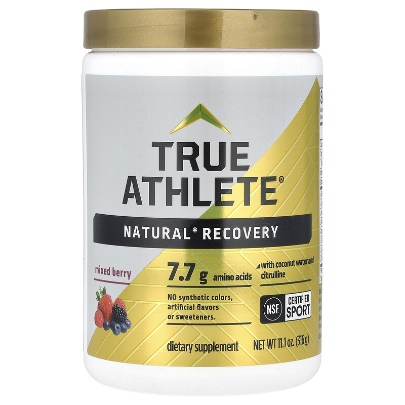 

True Athlete, Natural Recovery, с кокосовой водой и цитруллином, смесь ягод, 316 г (11,1 унции)