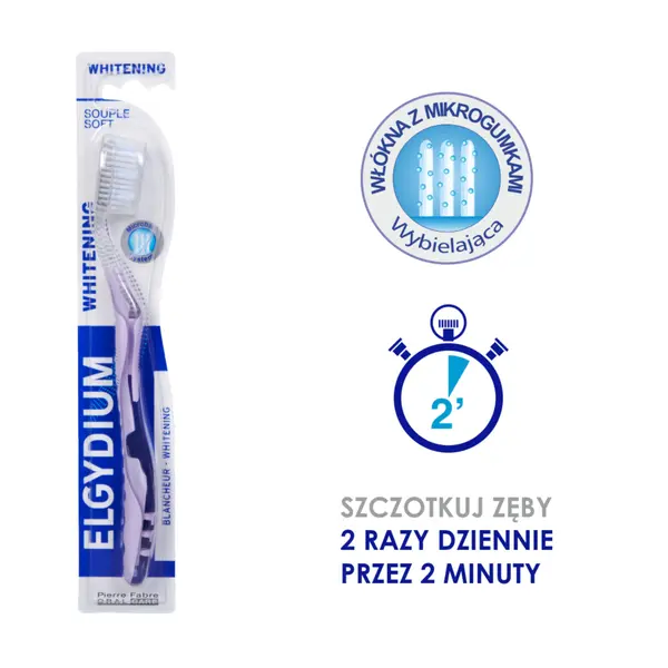 Мягкая щеточка для отбеливания, 1 шт. Elgydium Whitening — фото 3