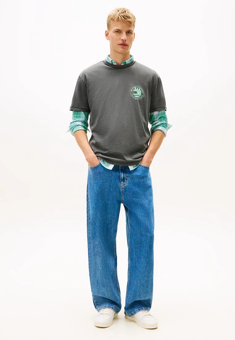 Футболка свободного кроя, Tommy Jeans Tommy Hilfiger, черный — фото 4