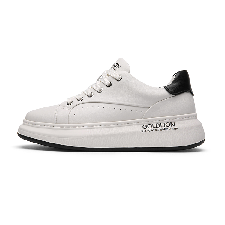 

Амортизирующие износостойкие низкие скейтерские кроссовки мужские экрю GOLDLION