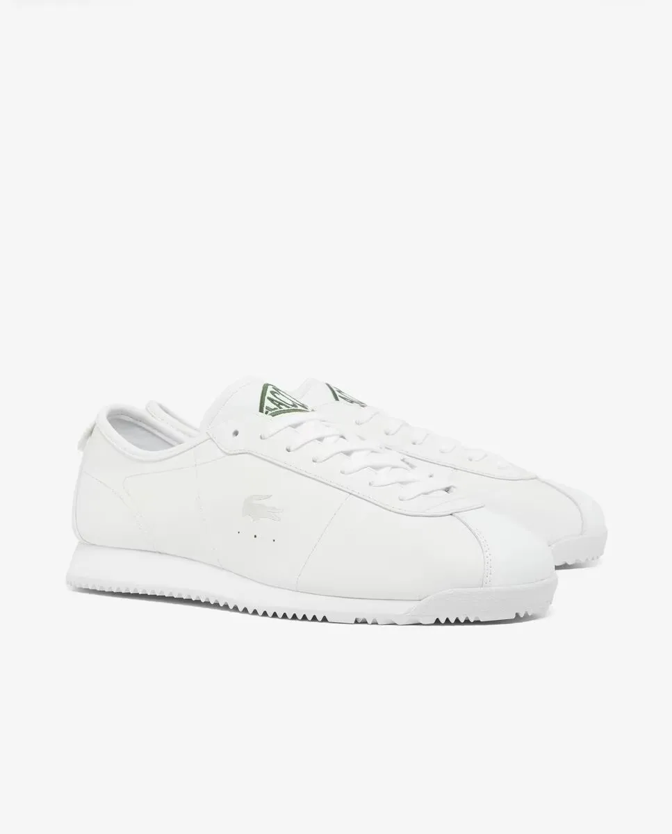 Мужские кроссовки Club-Low черного цвета из кожи Lacoste, белый — фото 2