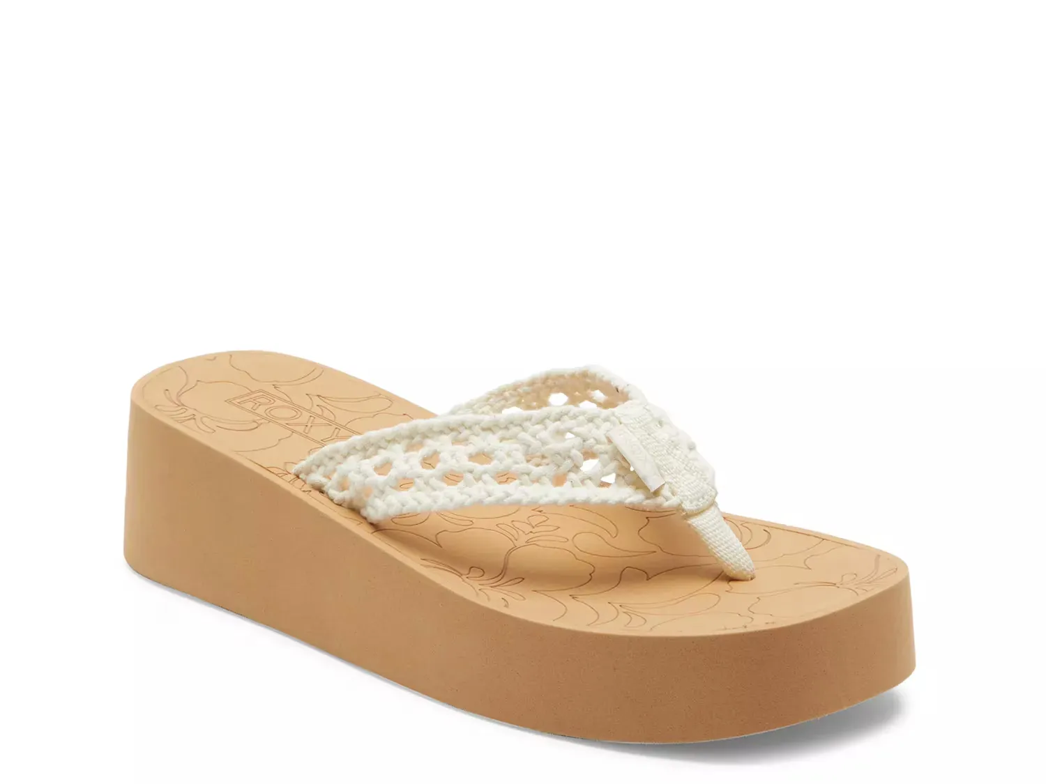 Пляжные босоножки-платформы Roxy, Cream