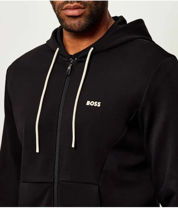 Толстовка FZ Hoodie Zone regular fit Boss Green, черный — фото 4