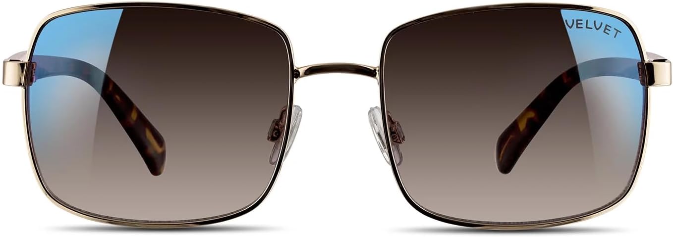 

Солнцезащитные очки Velvet Eyewear Navigator для женщин, модель Ruby in Gold Flash, 100% защита от УФ-излучения, разработаны для женщин, произведены в США, размер Medium, Gold