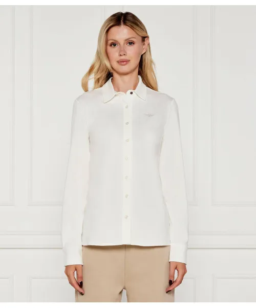 

Рубашка Slim fit Aeronautica Militare, бежевый