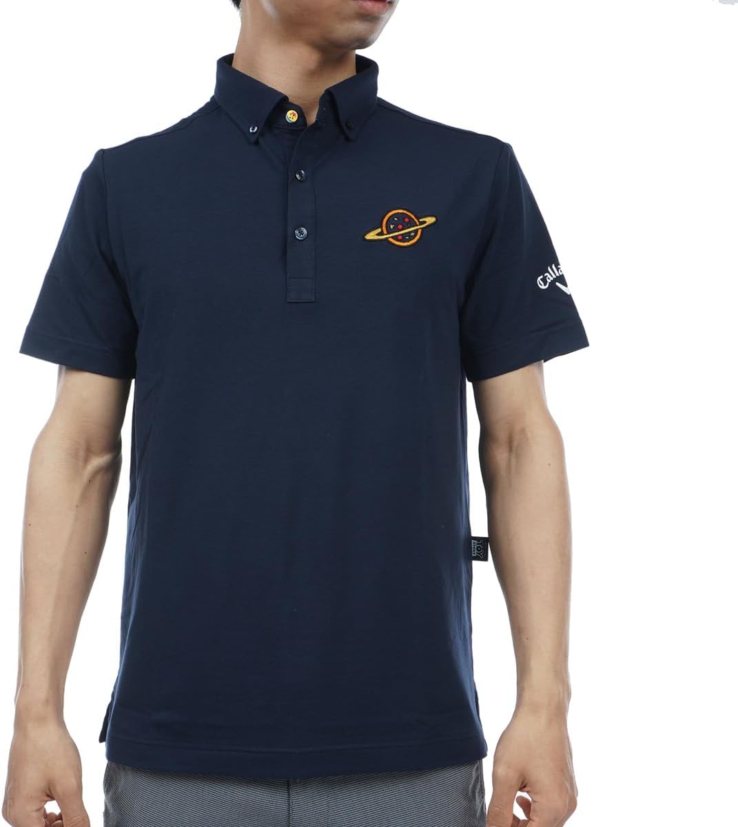 

Мужская поло-рубашка Callaway C23134145 с коротким рукавом, коллаборация с мультфильмом «История игрушек» (эластичная) / для гольфа, темно-синий
