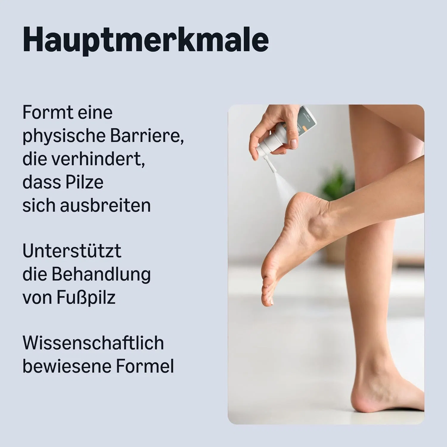 Спрей от грибка стопы Healthcare By Amazon 50 мл Amazon Basic Care — фото 3