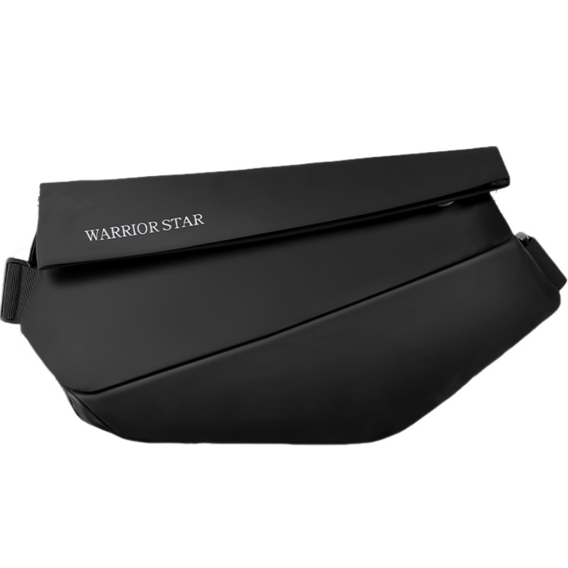 

WARRIOR Полиэстеровый кроссбоди через плечо слинг-мешок Tubas мужской черный, Black[Upgraded Bottom+Fixed Lace-Up]