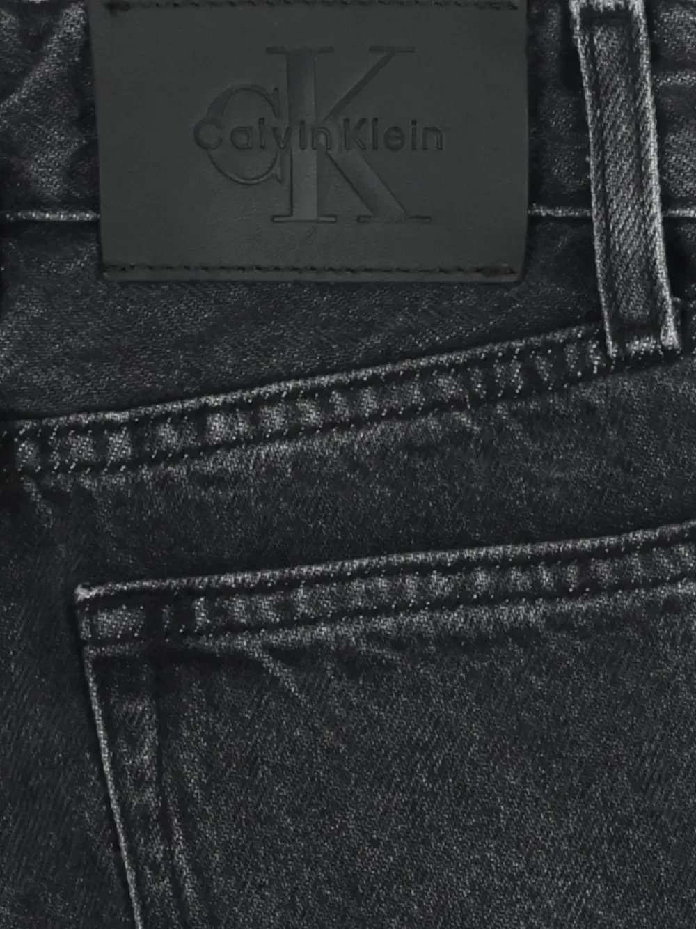 Джинсы с нашивкой с логотипом Calvin Klein Kids, черный — фото 3
