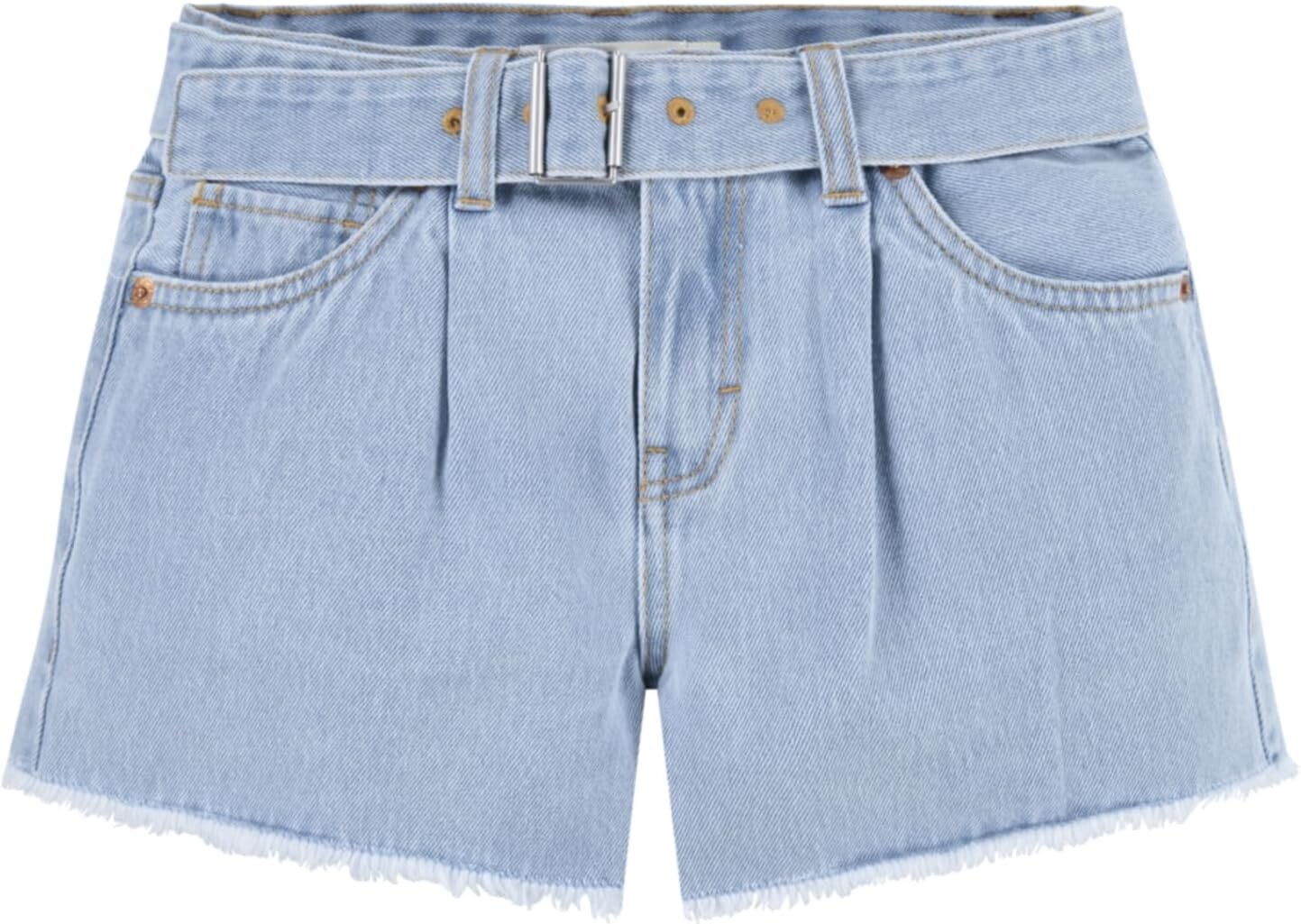 

Шорты Levi'S Belted Girlfriend Fit Shorty Shorts, цвет Dewy Morning