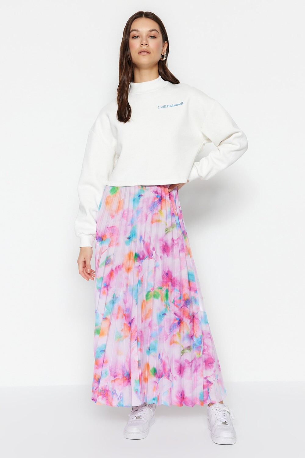 

Юбка - Фиолетовый - Макси Trendyol Modest, фиолетовый