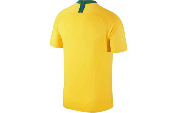Футболка brasil 2018 home jersey brazil football jersey fan edition yellow Nike, желтый — фото 2
