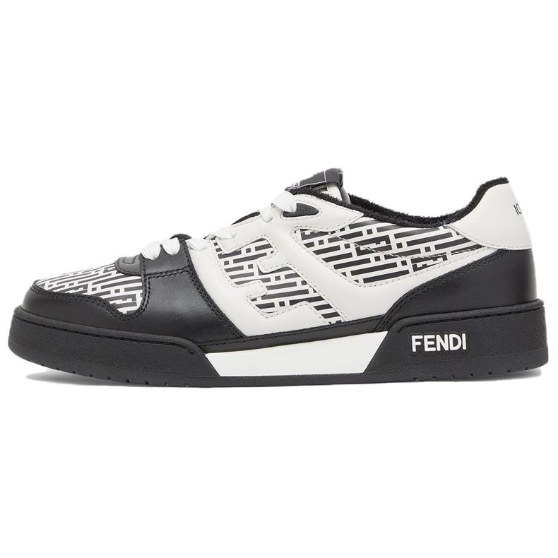 

FENDI Низкие мужские кроссовки для скейтбординга, черно-белые