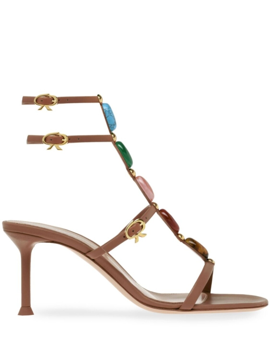 Сандалии Шанти 70 Gianvito Rossi, коричневый