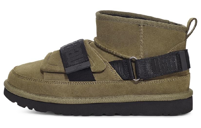 Ботинки UGG Classic Ultra Mini с креплением, оливковый