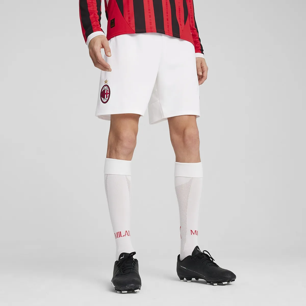 

Мужские шорты 1-й комплект AC Milan 2024-2025 Реплика Puma, белый