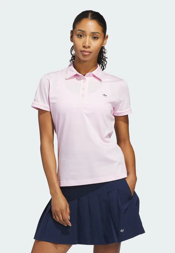 Однотонная рубашка поло Adidas Golf Originals, Clpink