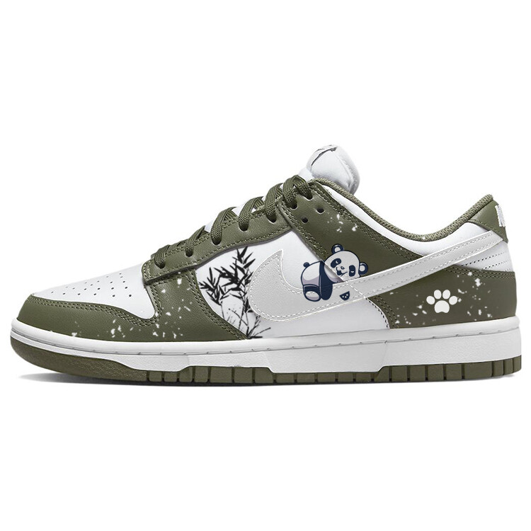 

Кроссовки Nike Dunk Skateboard Shoes Women's Low-Top Green White, Зеленый, Кроссовки Nike Dunk Skateboard Shoes Women's Low-Top Green White