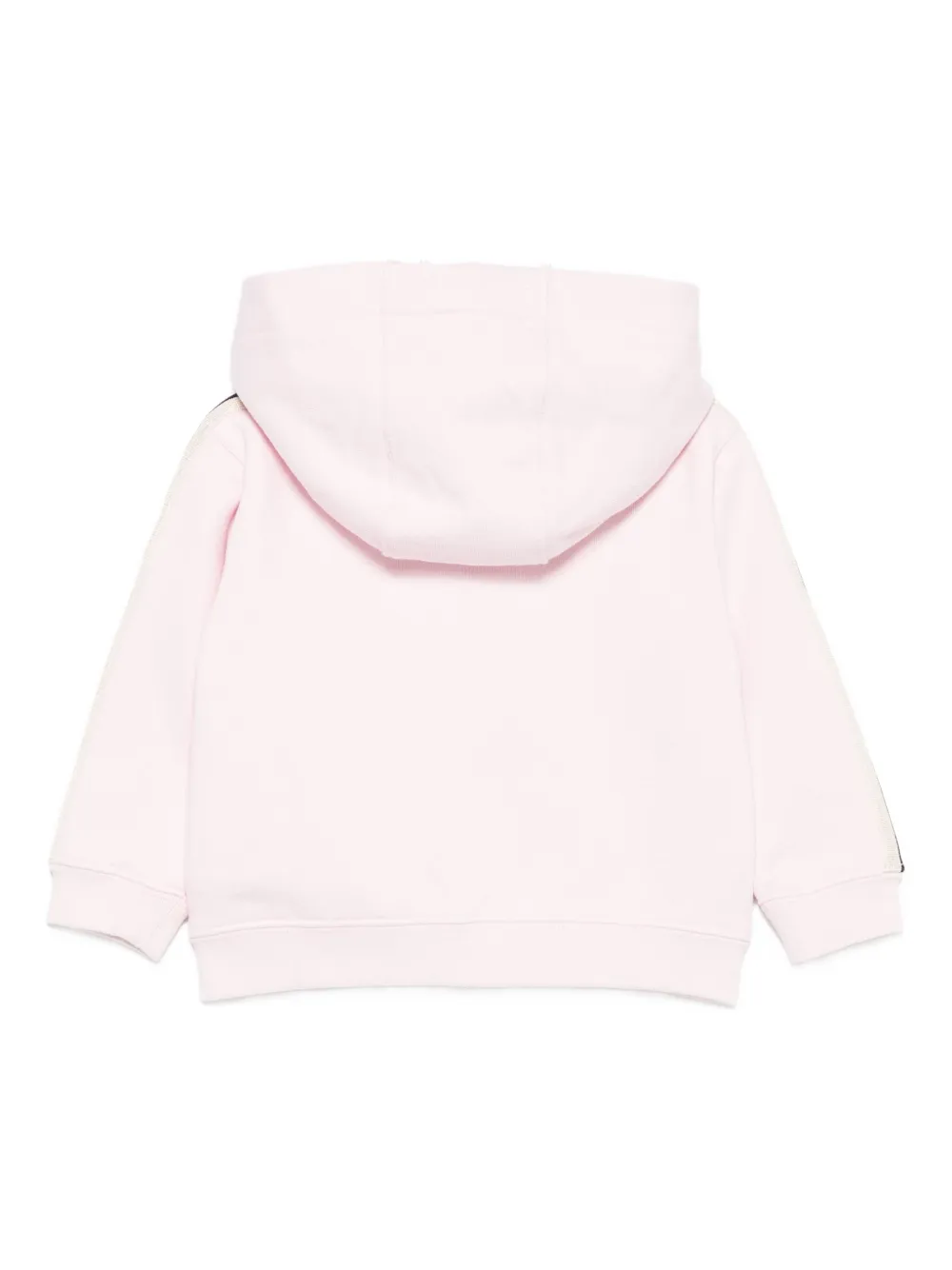 Толстовка с капюшоном и полосками Palm Angels Kids, розовый — фото 2