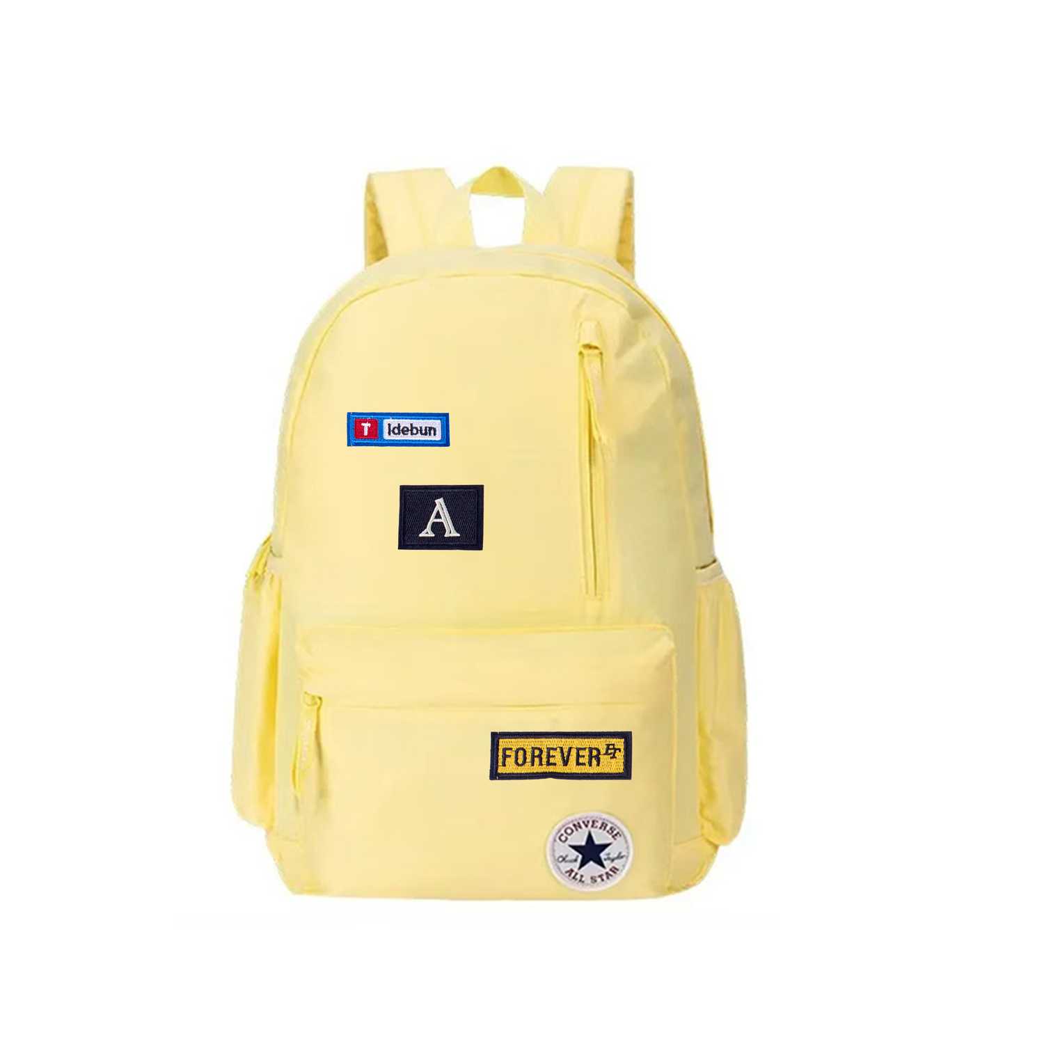 

Converse Полиэстеровый рюкзак среднего размера унисекс светло-желтый, Tujiang Journal