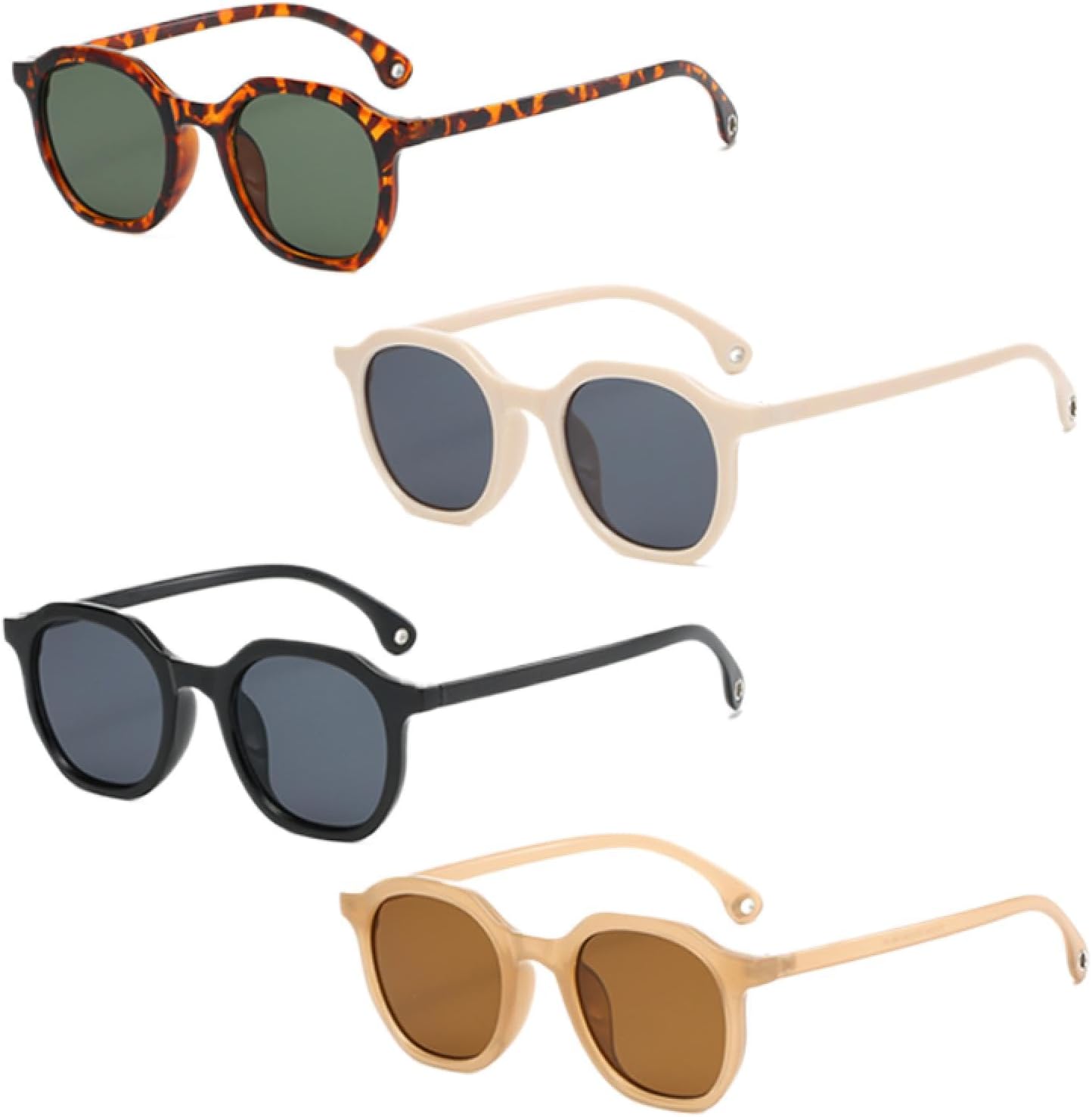 

Солнцезащитные очки с защитой от УФ-излучения UV400 | Овальные, зеленые, с леопардовым принтом | Для женщин и мужчин, для занятий спортом на открытом воздухе и вождения DSVIGF, 4pcs Z01a