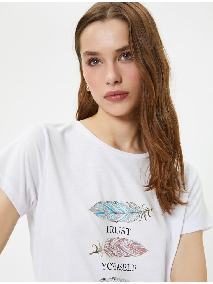 

Футболка KOTON T shirt, цвет grauweiß