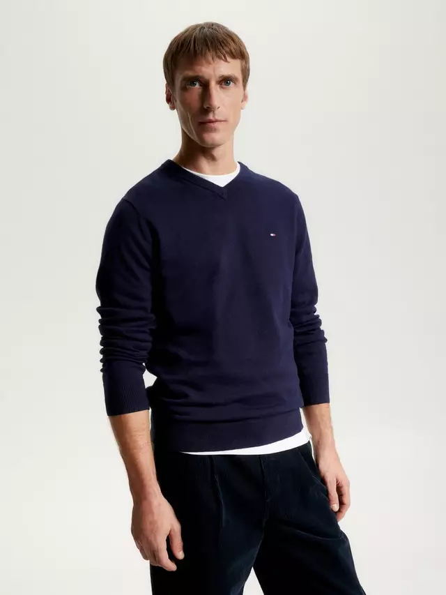 

Джемпер Tommy Hilfiger Cashmere Blend V-Neck, цвет nos/desert/sky