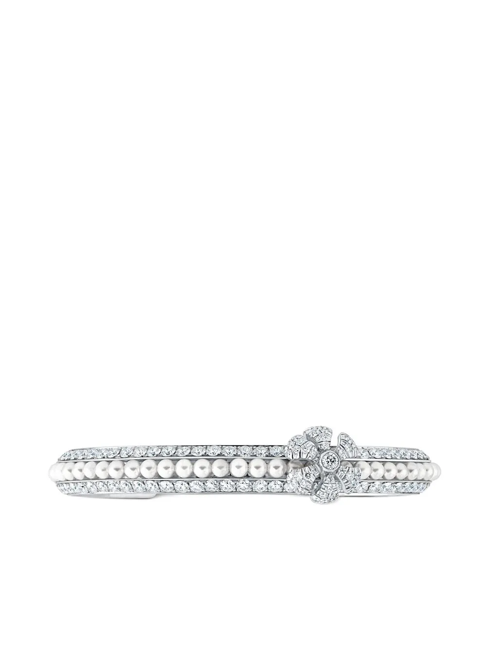 

Золотой браслет Pearl Rose с бриллиантами David Morris, серебряный