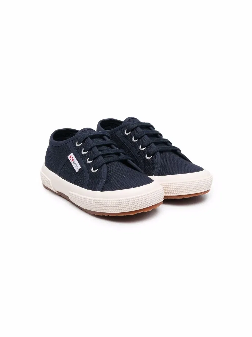 Низкие кроссовки на шнуровке Superga Kids, синий